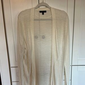 Banana Republic Women's Cream Open-Front Cardigan